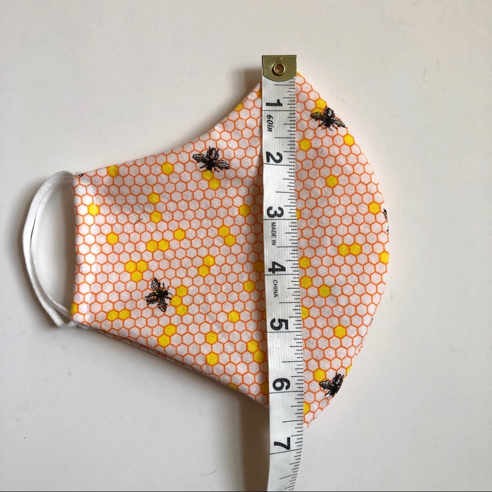 25% OFF 2/More Bee Print Face Mask OSFM Cotton - Picture 3 of 9